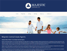 Tablet Screenshot of majesticcentral.com.au